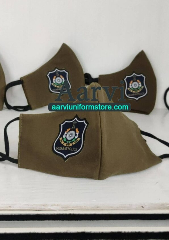 Buy Masks Online Gujarat Police Mask with Logo Rs.30