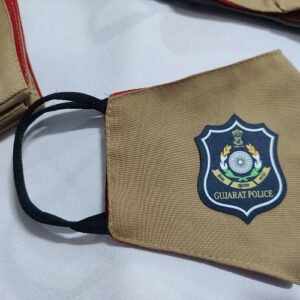 Khaki Cotton Face Mask Police A