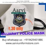 White Cotton Gujarat Police Mask