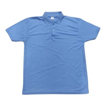 Buy Light Blue Plain Polo T-Shirt Online