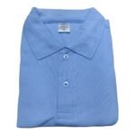 Buy Light Blue Plain Polo T-Shirt Online