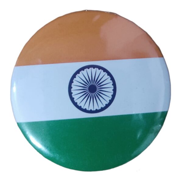 Indian Flag Button Badge