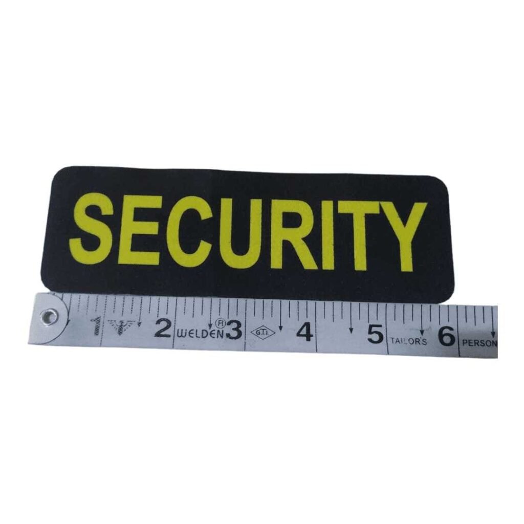 Printed Security Guard Uniform Label