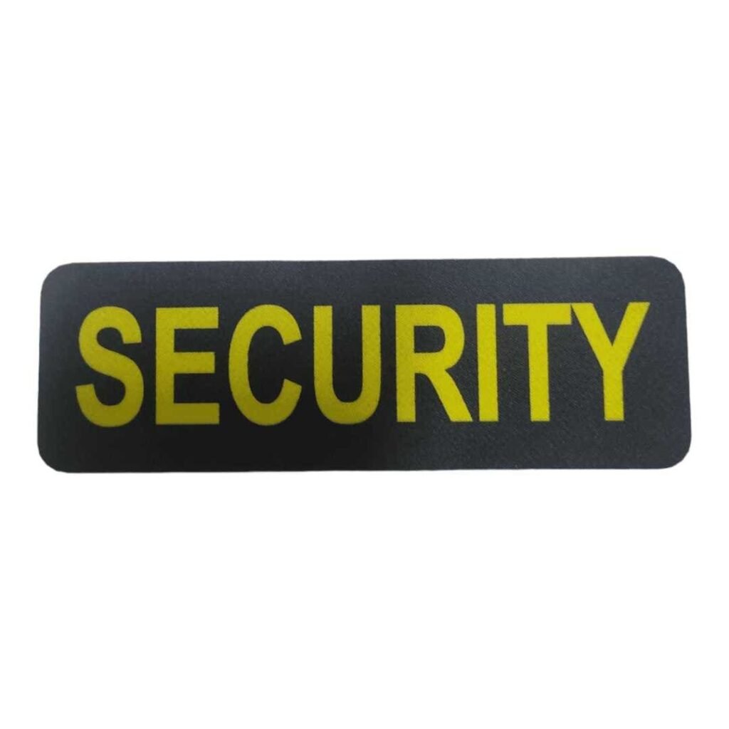 Printed-Security-Guard-Uniform-Label