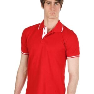 Red Polo T shirt with White Tipping Buy Online dfs -
