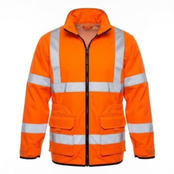 Aarvi High-Visibility Orange Reflective Jacket