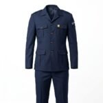 Aarvi Premium Safari Suit - Navy Blue - Aarvi Uniform Store