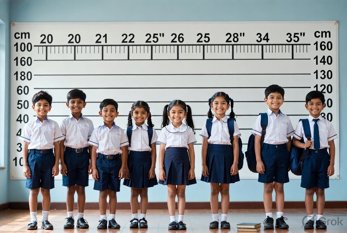 uniform for kids size chart