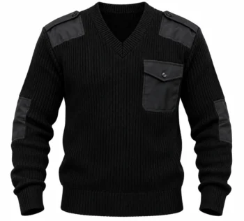 Buy Best Full Sleeves Black Security Guard Jacket Sweater Under 220