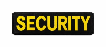 Printed Security Guard Uniform Label Logo Stitching Anywhere Buy Online