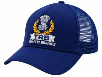 Buy TRB Blue Cap Just 120, Traffic Brigade Logo Net Blue Color Uniform Caps