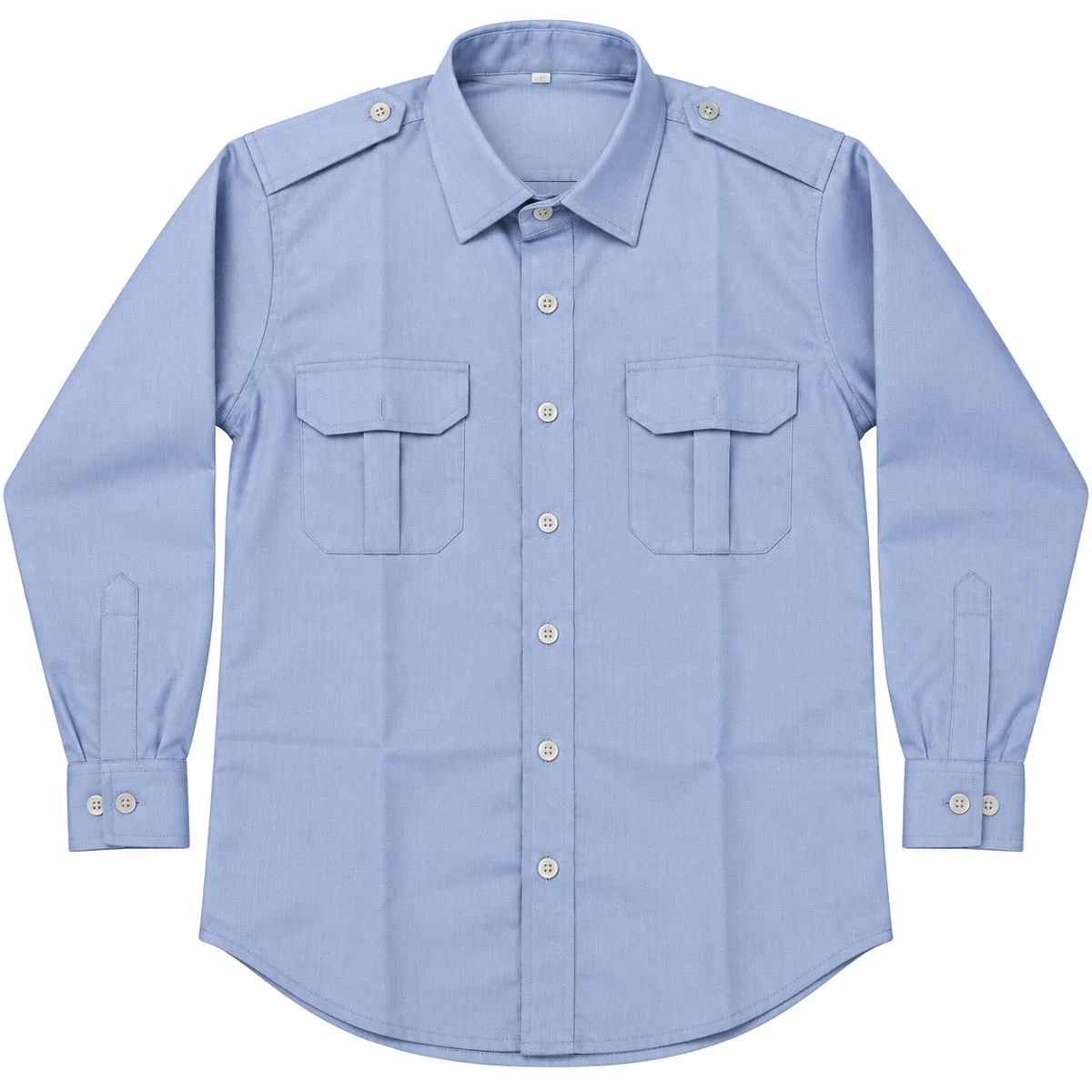 Men's Sky Blue Uniform Shirt Full Sleeve For Security Guard - Aarvi Uniform Store